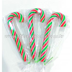 20 ADET BASTON ŞEKER KIRMIZI - YEŞİL